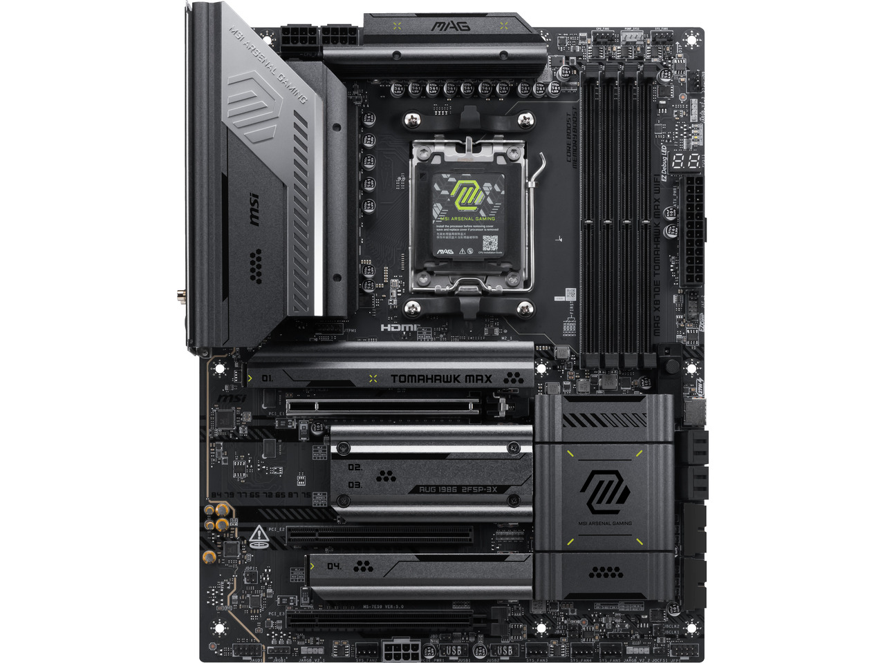 MSI MAG X870E TOMAHAWK MAX WIF - X870E Atx Motherboard のレビューと価格